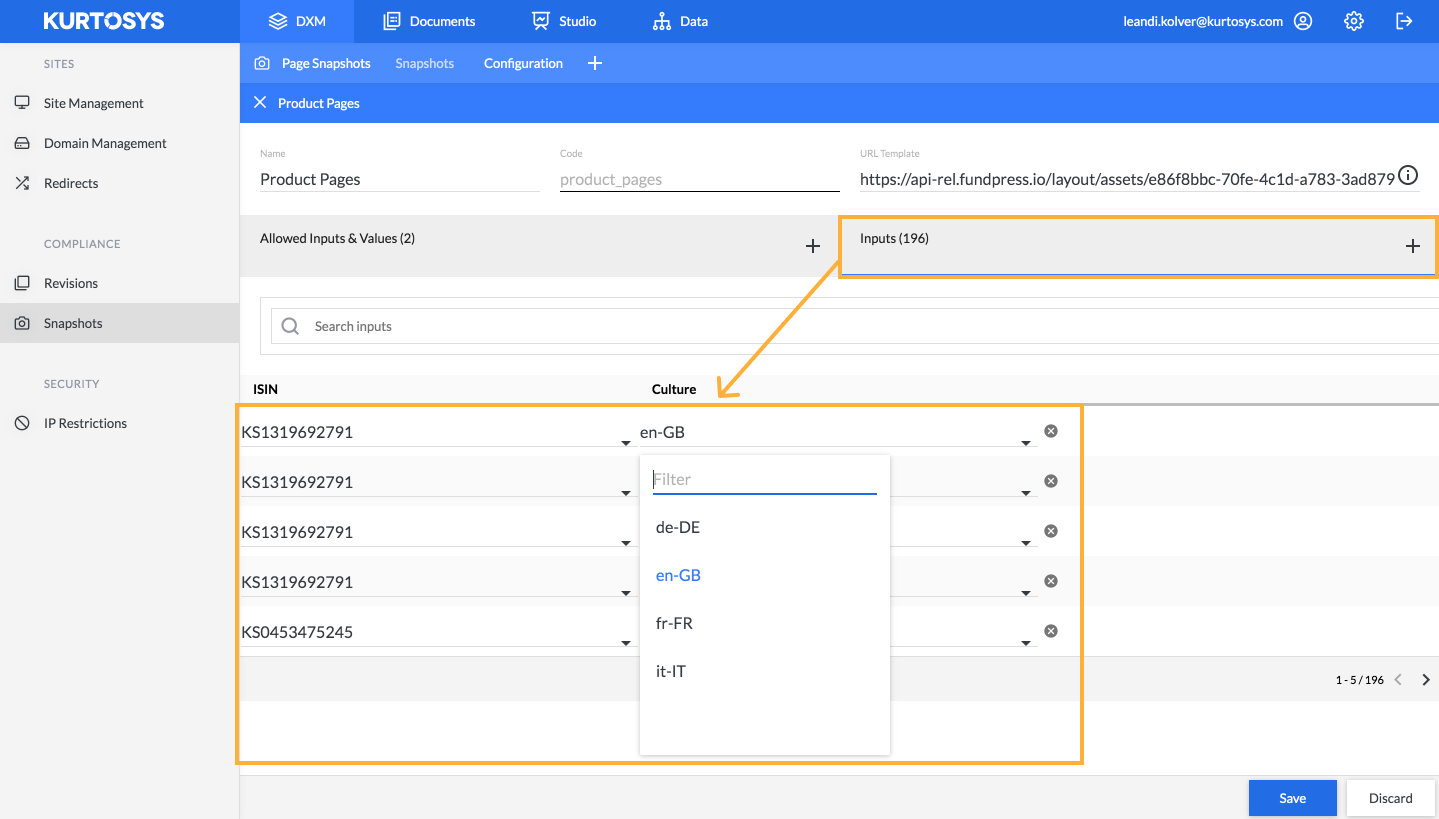 How to configure Snapshots 7