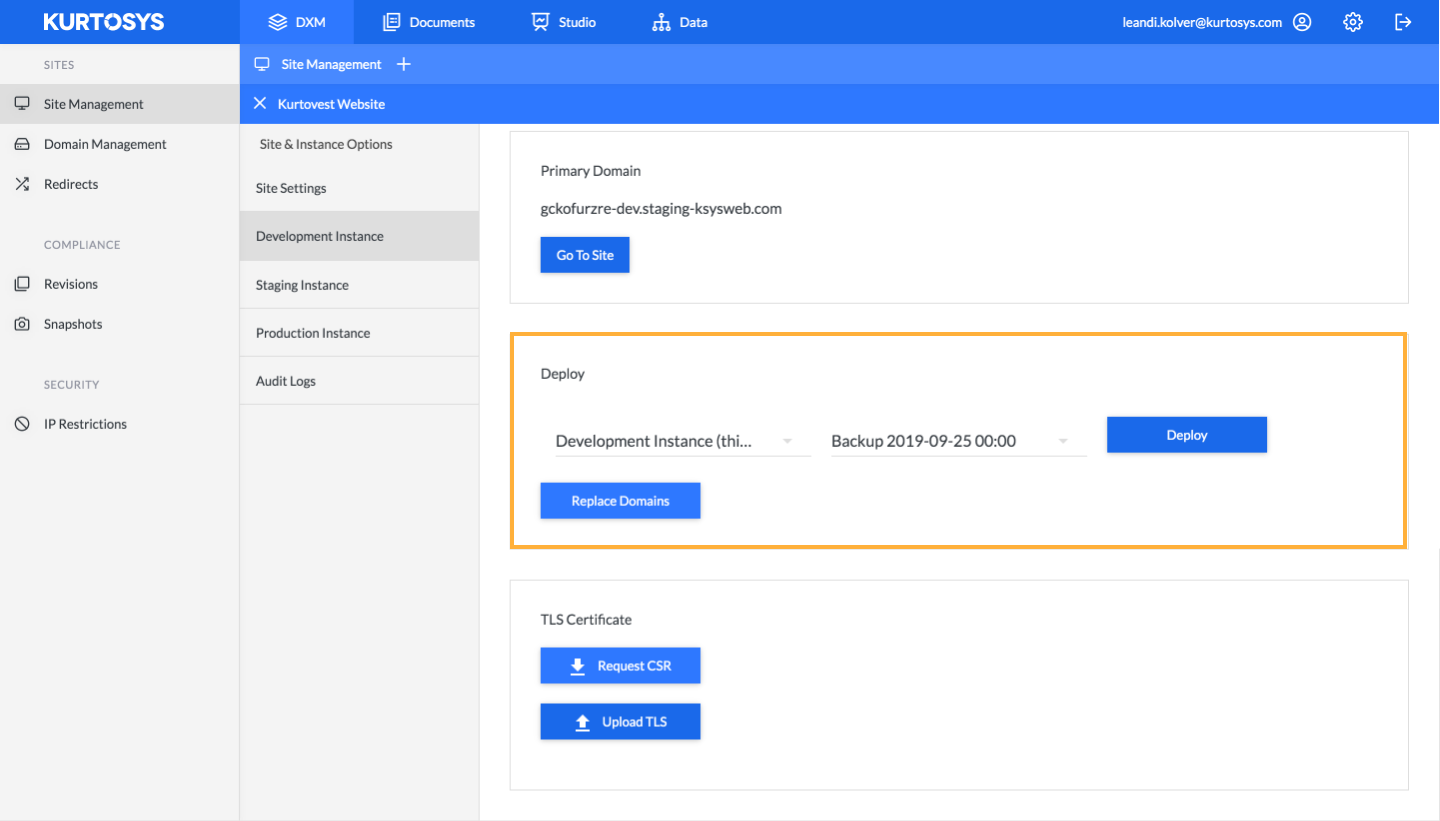 How to manage your site using Kurtosys DXM 2
