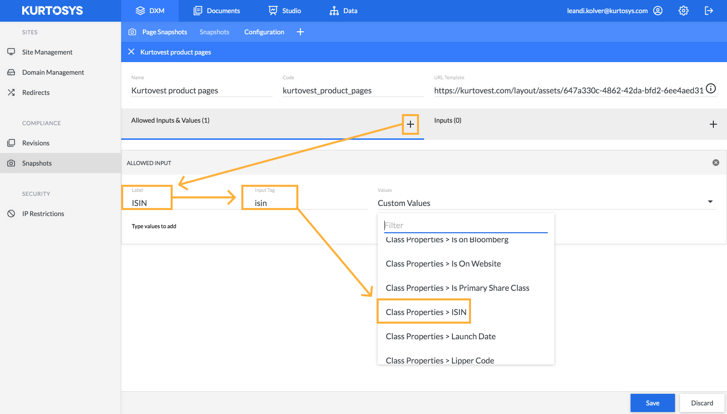 How to configure Snapshots 4