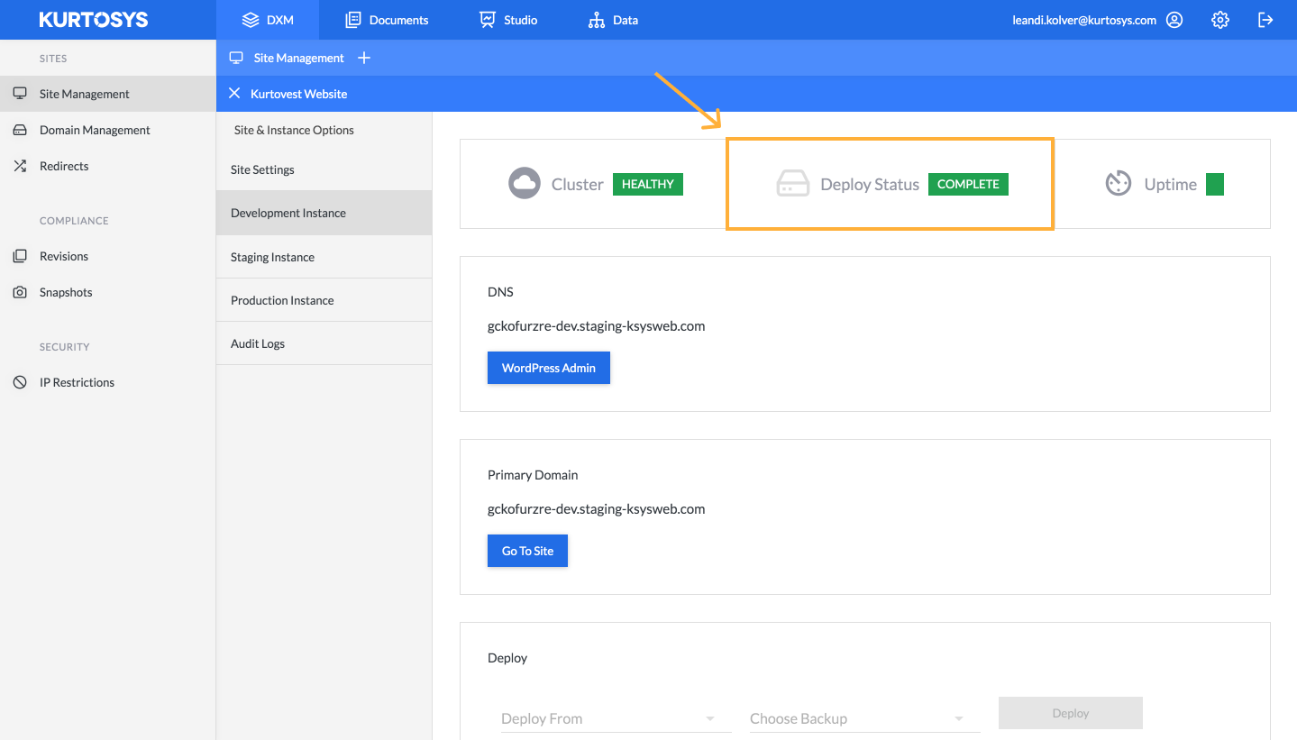 How to manage your site using Kurtosys DXM 6