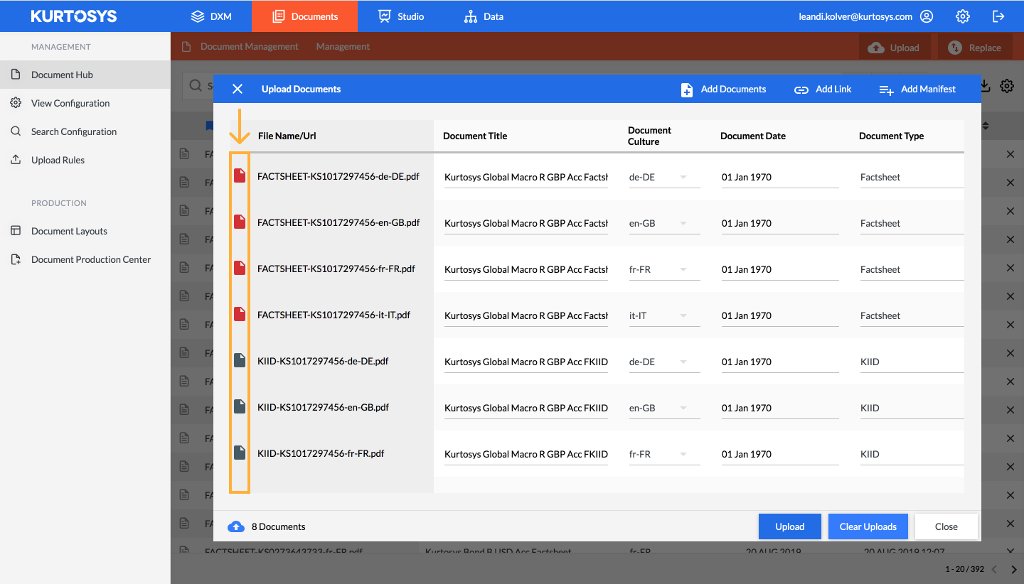 How to add documents to the Document Hub 15