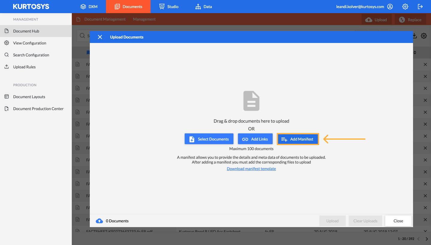 How to add documents to the Document Hub 12
