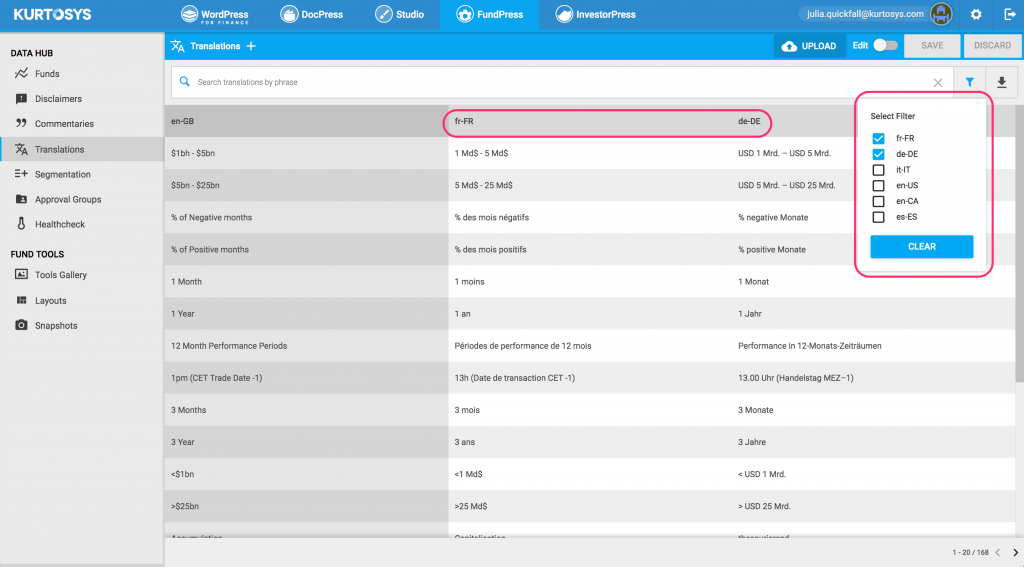 Latest Kurtosys release includes translation enhancements, introduces Studio 2