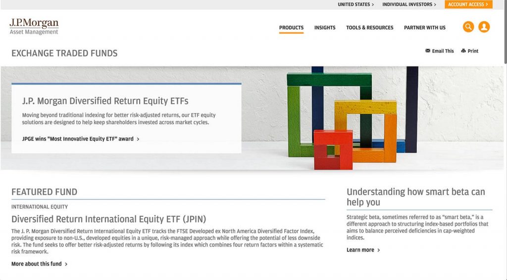 14 of the Best Designed ETF Websites 12