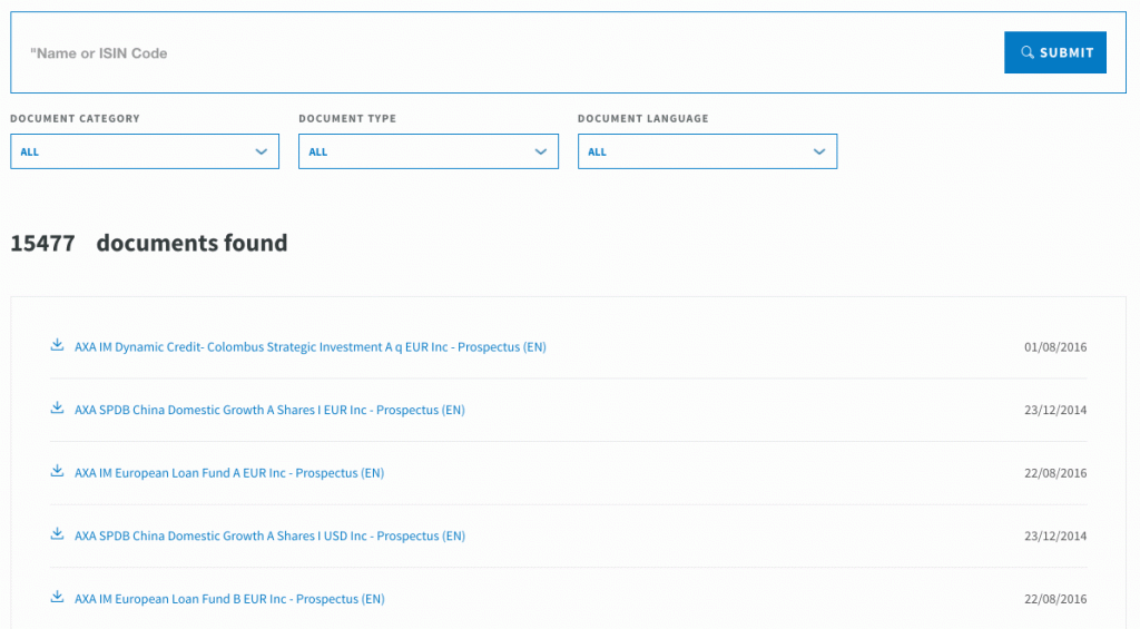 7 Examples of fund document libraries with good UX design 5