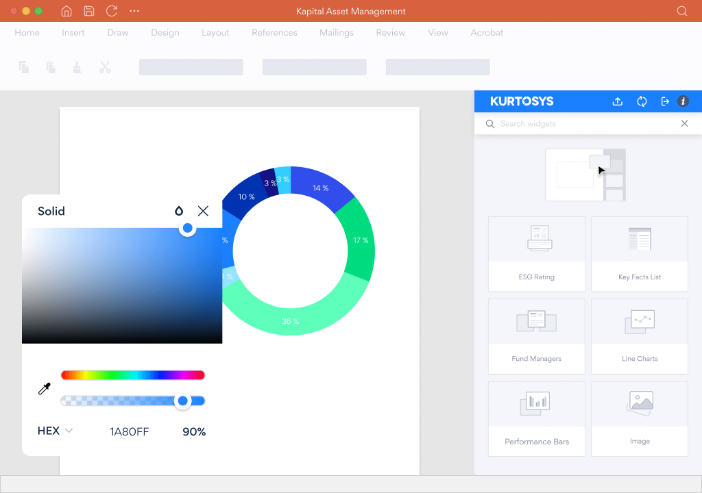 Kurtosys Studio for Office - PowerPoint