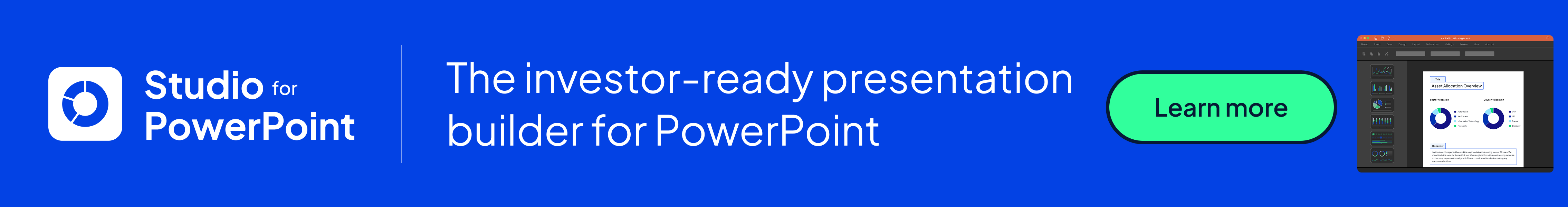 Kurtosys Studio for PowerPoint