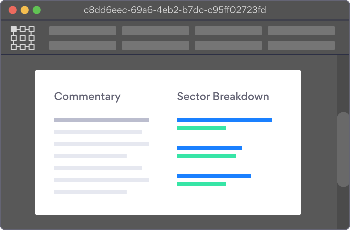 Kurtosys Adobe InDesign plugin interface financial reporting visual sample